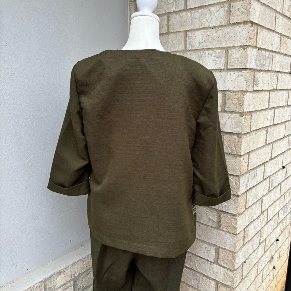 Sag Harbor Vintage Green Pants Set - Picture 6 of 10